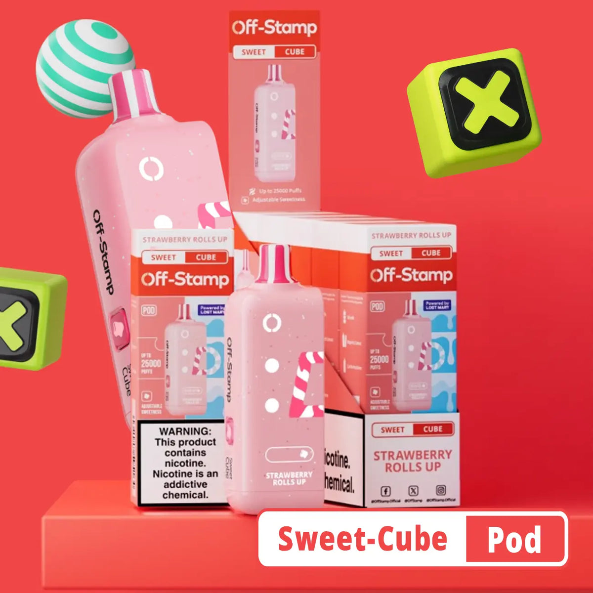 Off-Stamp Sweet Cube Pod 25K Disposable