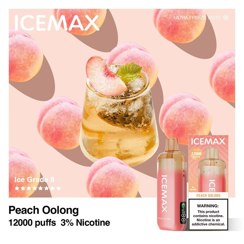 Ice Max 12000 Puffs 12K Disposable Vape 10ml 3%   High in ice and low in sweetness, with consistent quality