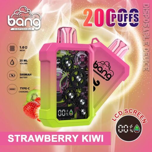 Bang 20000 Puffs Vape 20K Disposable Vape Pen E Cigarette Prefilled 25ml 500mAh Disposable Vape 12 Flavors