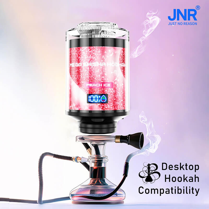 JNR Mega Shisha Hookah 100000 Puffs 100K Disposable Vape Pen E Cigarette Prefilled 60ml 2200mAh