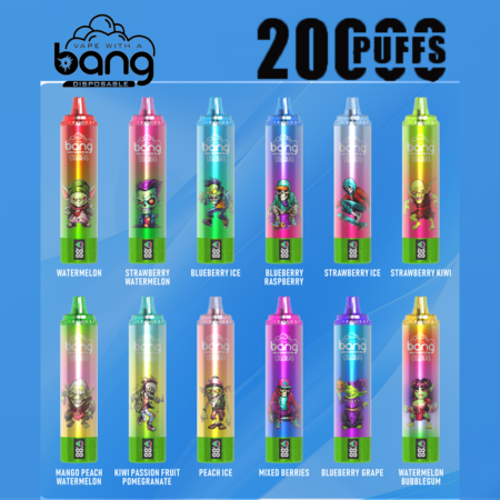 Bang King Double Crystal 20000 Puffs Vape 20K Disposable Vape Pen E Cigarette Prefilled-650mAh Battery, 25ml E-liquid, Multiple Nicotine 12 Flavors