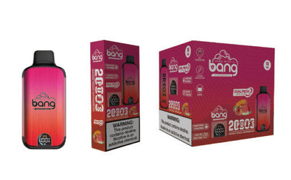 Bang 20000 Puffs LED Display Disposable Vape Bang King Double Crystal 20000 Puffs Vape 20K Disposable Vape Pen E Cigarette Prefilled-650mAh Battery, 25ml E-liquid, Multiple Nicotine 12 Flavors