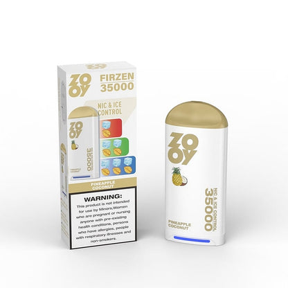 ZOOY FIRZEN 35000 Puffs Nic&Ice Control Disposable Vape 550mAh battery  10 Flavor Options