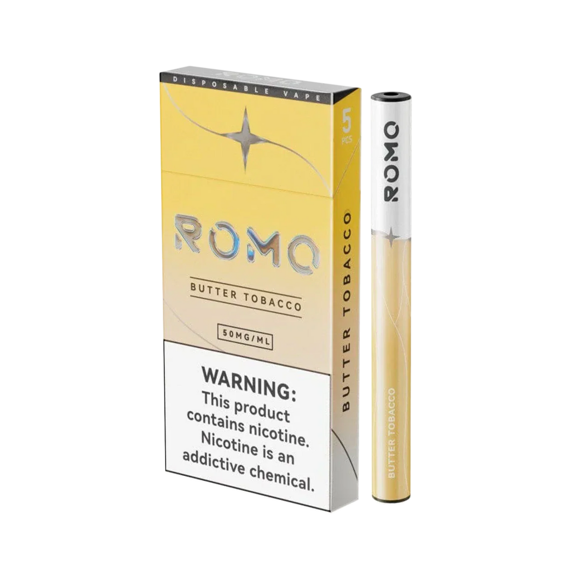 Romo 200 Puffs Disposable Vape 5PK