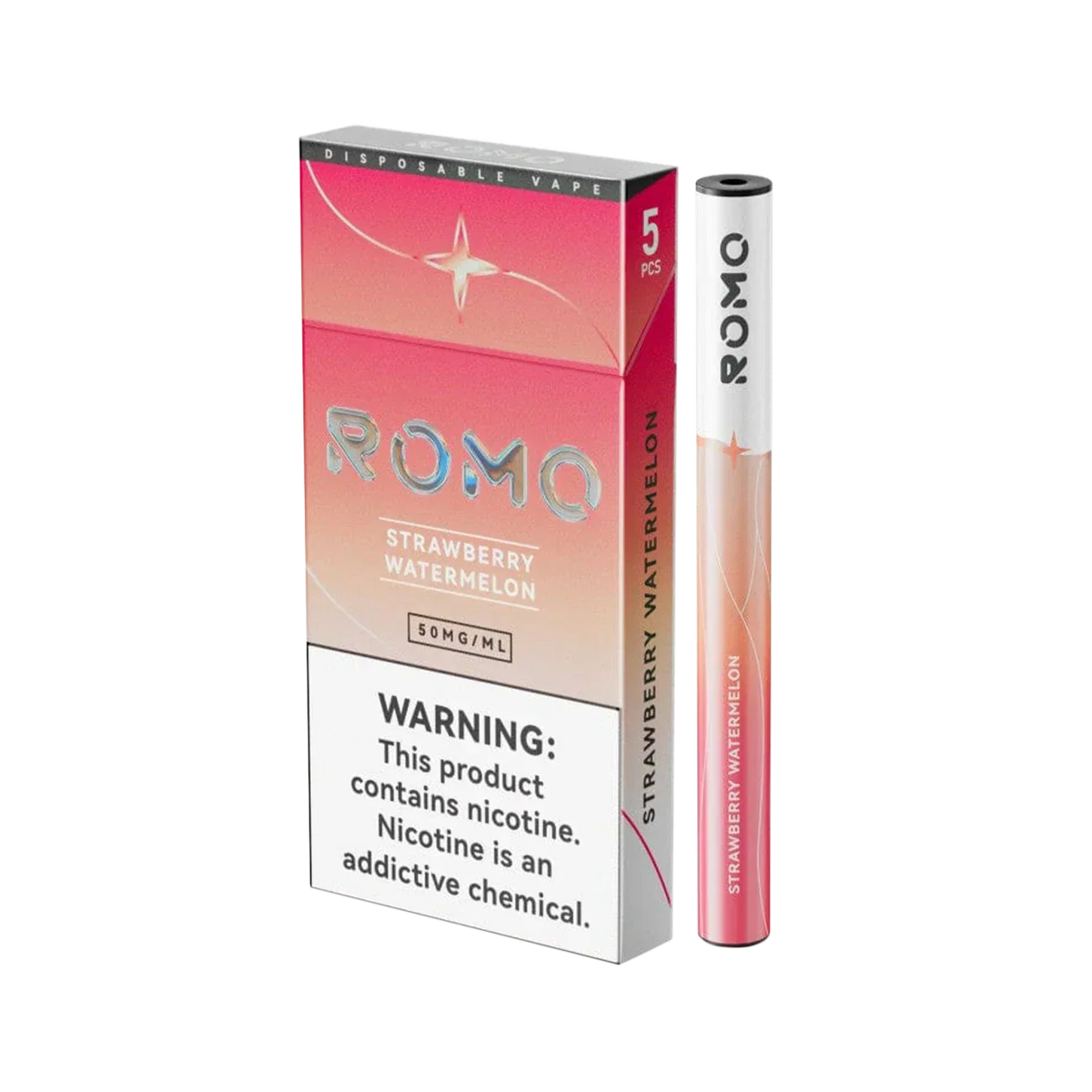 Romo 200 Puffs Disposable Vape 5PK