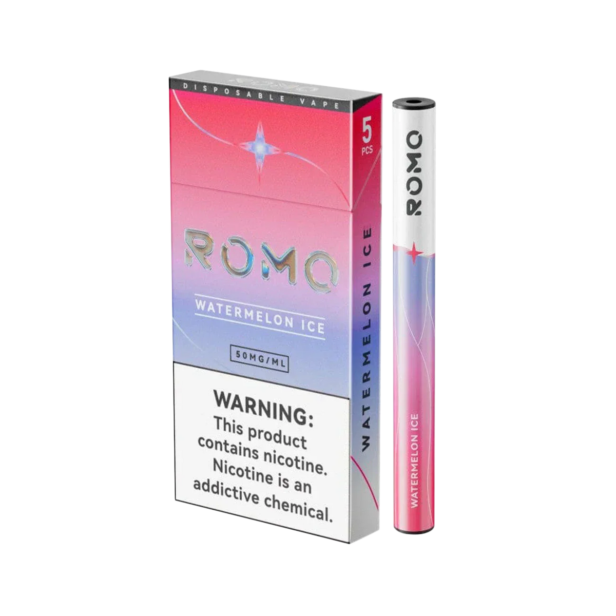 Romo 200 Puffs Disposable Vape 5PK