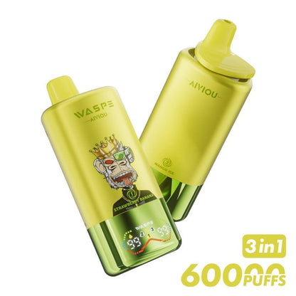 WASPE 60K 3-in-1 Triple Flavor Disposable Vape 54ml 5%