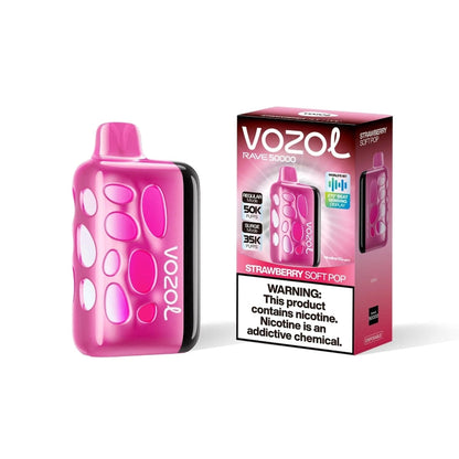 VOZOL Rave  50,000 puffs Disposable Vape Kit 5% Nicotine  1000mAh Battery 7 Flavors