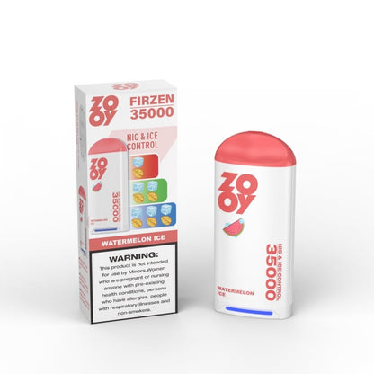 ZOOY FIRZEN 35000 Puffs Nic&Ice Control Disposable Vape 550mAh battery  10 Flavor Options