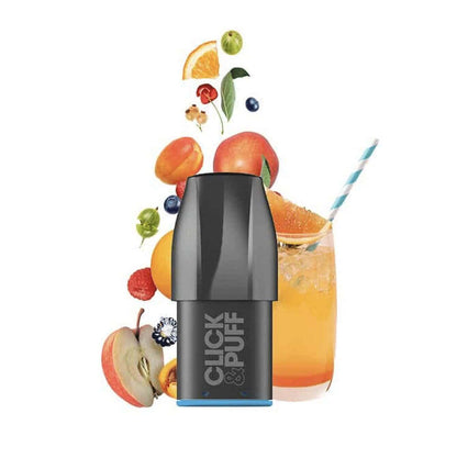 X-BAR Click & Puff - Pack de 2 Cartouches 2ml 650 Puffs